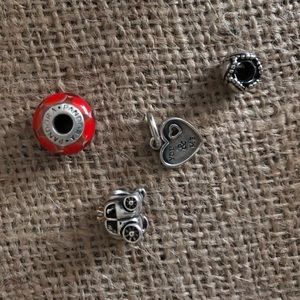 4 pandora charms